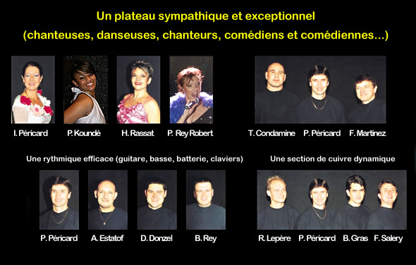 Compagnie patrice Pericard : spectacle de variétés, orchestre, chansons Françaises, opérette, comédie musicale